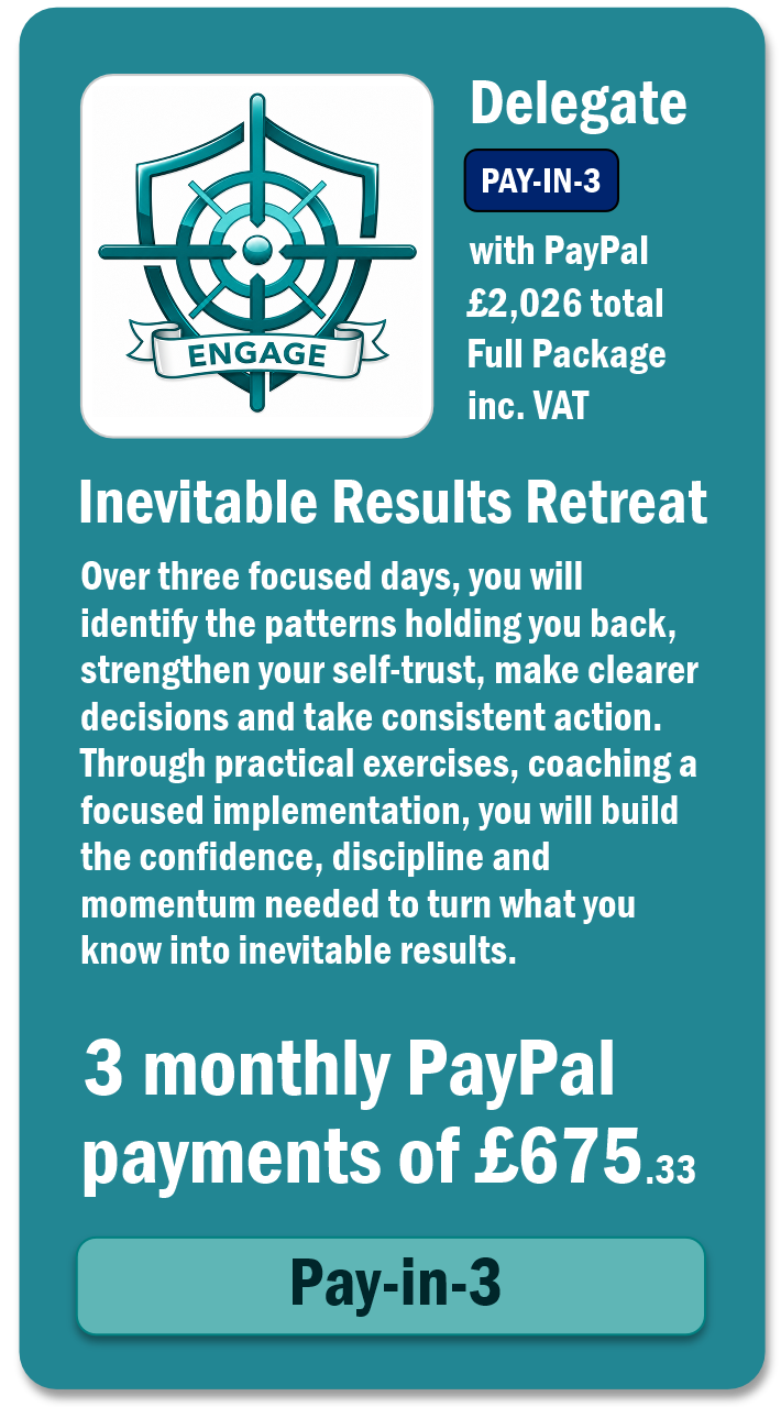 Engage with Success. Paul Becque. Certified Mindset and Self-Mastery Trainer, Transformational Coach and Speaker