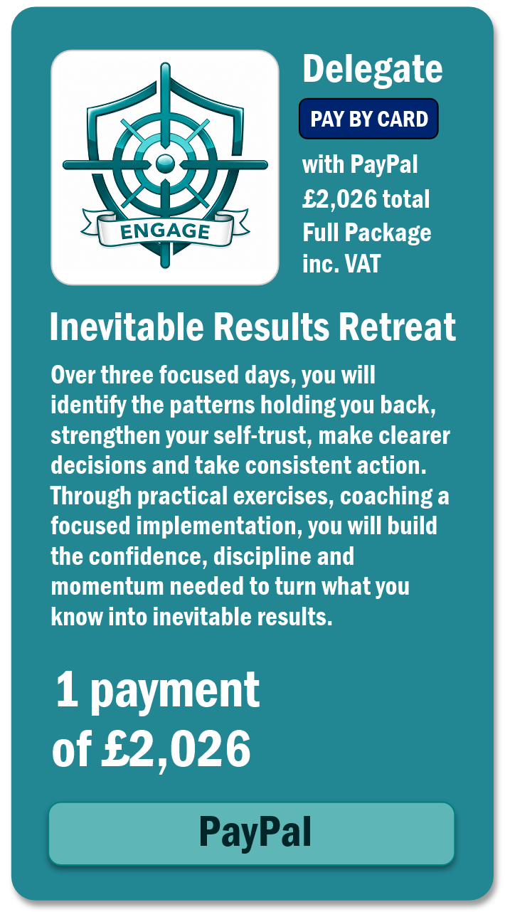 Engage with Success. Paul Becque. Certified Mindset and Self-Mastery Trainer, Transformational Coach and Speaker